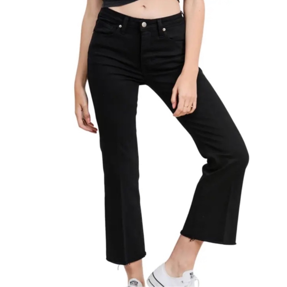 Black High-Rise Straight-Leg Women’s Jeans